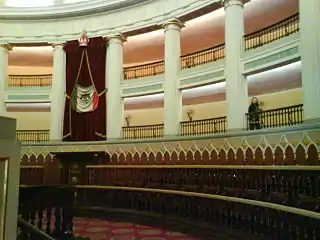 Recinto parlamentario en Palacio Nacional