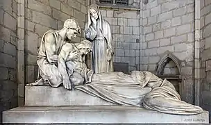 Sepultura (1920) en la catedral de Barcelona, de Josep Llimona