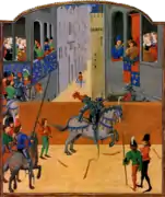 Torneo en el que encontró la muerte Juan de Beaumont, 1342.
