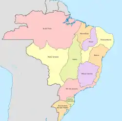 1750Brasil según el Tratado de Madrid.
