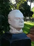Busto de Rubén Darío en el Paseo de los Poetas, Rosedal de Palermo, Buenos Aires