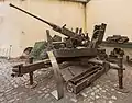 Cañón antiaéreo Bofors L60 de 40 mm.