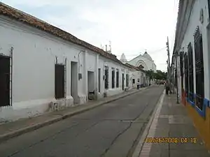 Calle 15 en el Centro Histórico de Valledupar