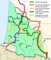 Evolución histórica de los límites de Gascuña