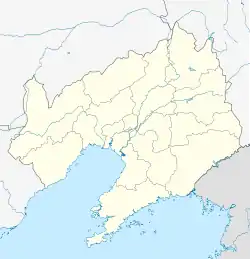 Dalian ubicada en Liaoning