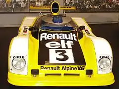 El Alpine A442B n ° 3 de Jean-Pierre Jarier y Derek Bell de las 24 Horas de Le Mans de 1978.