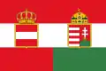 Bandera de la marina mercante (Handelsflagge), usada también con algunos fines puntuales para conferir la unión imperial