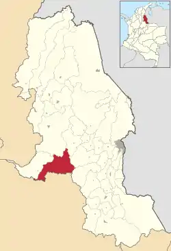 Cáchira ubicada en Norte de Santander