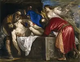 Entierro de CristoÓleo sobre lienzo, 137&nbsp;x&nbsp;175&nbsp;cm, Museo del Prado (Madrid).