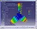 Análisis de una hélice realizado con CATIA