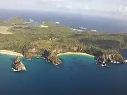 Fotografía aérea de Playa Sancho.