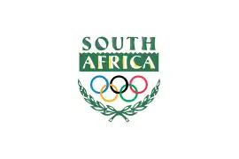 Bandera olímpica de invierno utilizada por Sudáfrica en Lillehammer 1994, luego de su readmisión en los Juegos Olímpicos de invierno.
