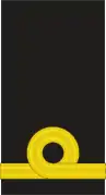 Insignia de Teniente de la Marina de Brasil.