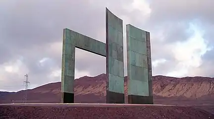 Monumento que marca el Trópico de Capricornio al norte de Antofagasta, Chile
