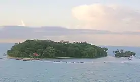 Isla Quiribrí vista aérea.