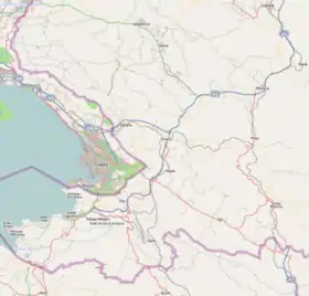 Mapa de la zona italoeslovena en la que se halla el Carso