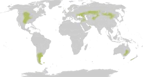 Distribución mundial.