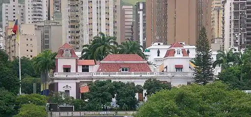 Palacio de Miraflores, sede del Ejecutivo Nacional desde 1900. Sede del poder ejecutivo.
