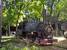 Locomotiva del siglo XX  en el "Museo del Transporte", Caracas