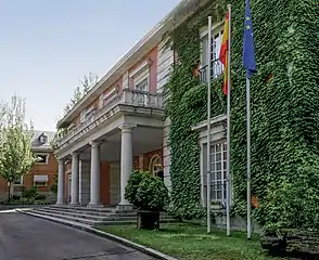 Palacio de la Moncloa, residencia oficial del Presidente del Gobierno.