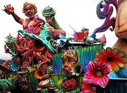 Carroza del Carnaval de Negros y Blancos