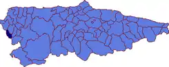 Extensión del concejo en el Principado de Asturias