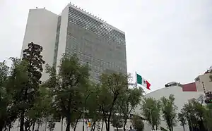 Edificio del Senado en Paseo de la Reforma.
