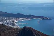 Puerto de Bar, el puerto naval más grande de Montenegro.