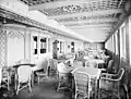 Café Parisien de primera clase en el Titanic.