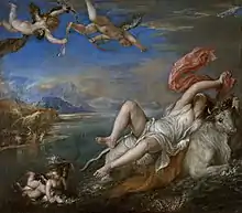 El rapto de EuropaÓleo sobre lienzo, 185 x 205 cm, Museo Isabella Stewart Gardner (Boston).