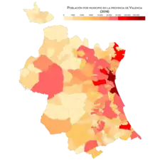 Población por municipio (2018)