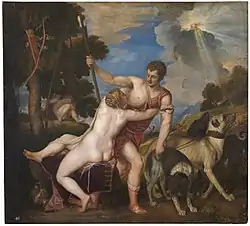 Venus y AdonisÓleo sobre lienzo, 186 x 207 cm, Museo del Prado (Madrid).